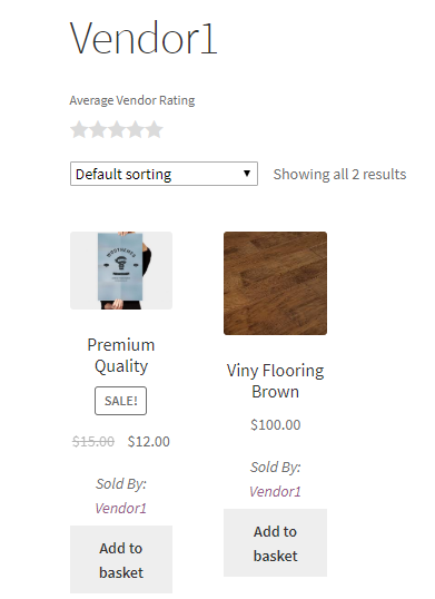 Vendor 1 store || WooCommerce dropshipping multivendor 