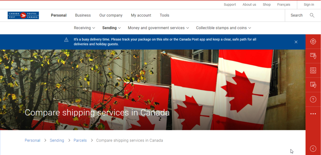 Canada Post || International Shipping Comapanies