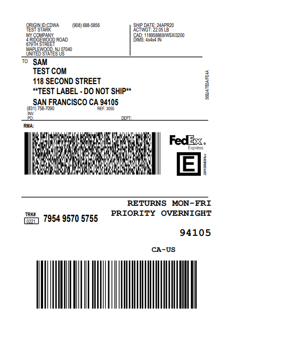 WooCommerce FedEx Return Label