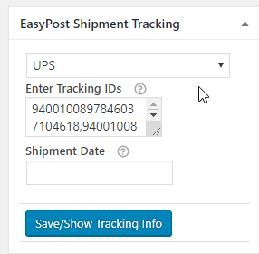 UPS TRacking number