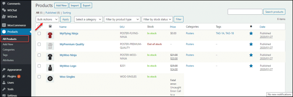 WooCommerce Bulk Edit Variable Products and Prices - A Step by Step ...