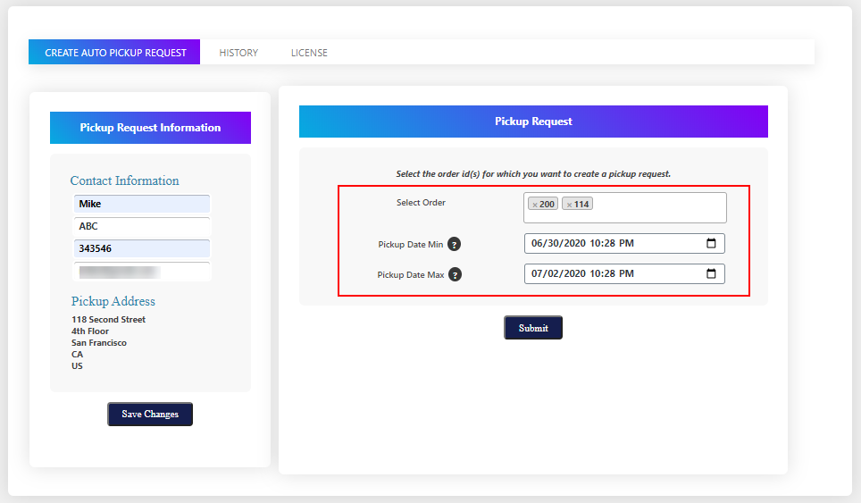 ELEX WooCommerce EasyPost Pickup Request Add-On | Create Automatic Pickup Requests