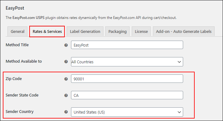 ELEX WooCommerce EasyPost Pickup Request Add-On | EasyPost Rates and Services