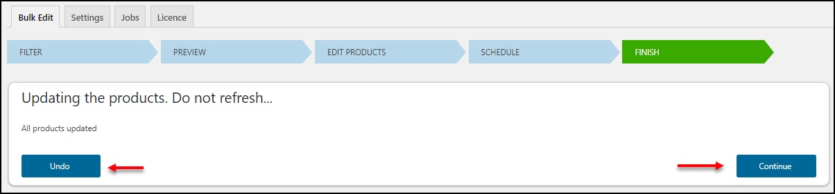 WooCommerce Bulk Edit Product Categories | Undo-and-Continue