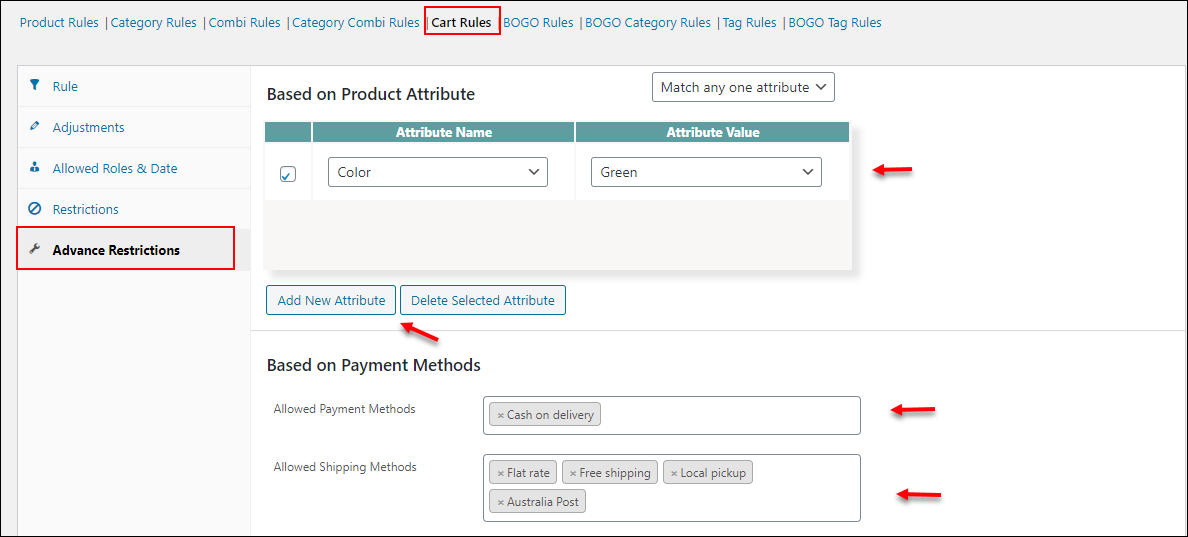 Everything you need to know about WooCommerce Dynamic Pricing | Cart rule-advanced settings