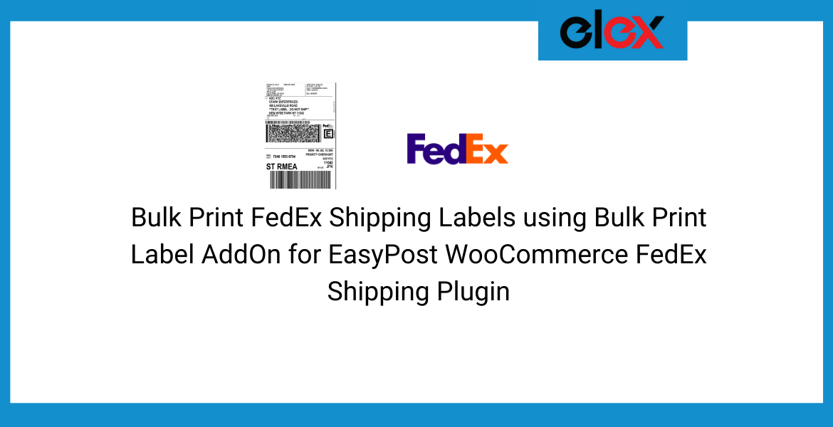 WooCommerce FedEx shipping labels