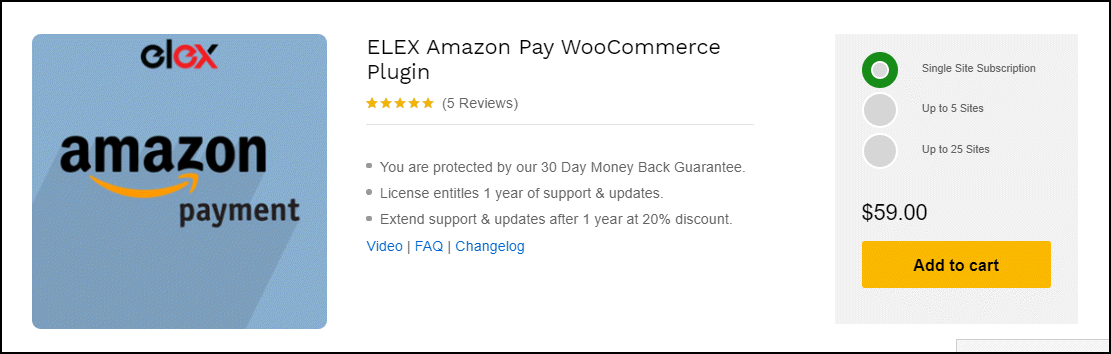 Best Payment Gateway Plugins for WooCommerce Subscription | ELEX-Amazon-Pay-WooCommerce-Plugin