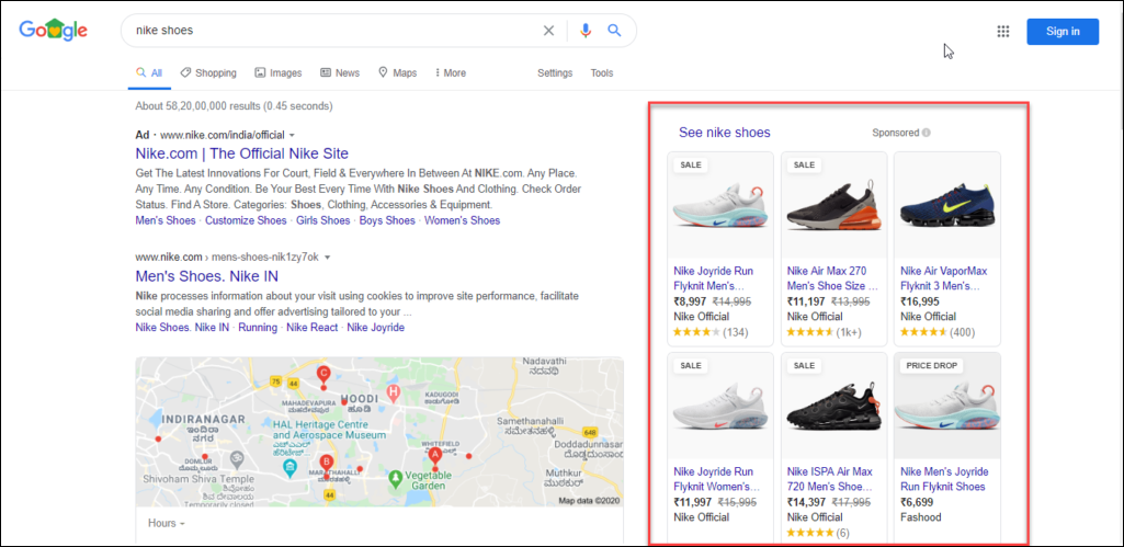 Ultimate Guide on Setting Up WooCommerce Google Shopping for Your WordPress E-commerce Site | Google shopping search result