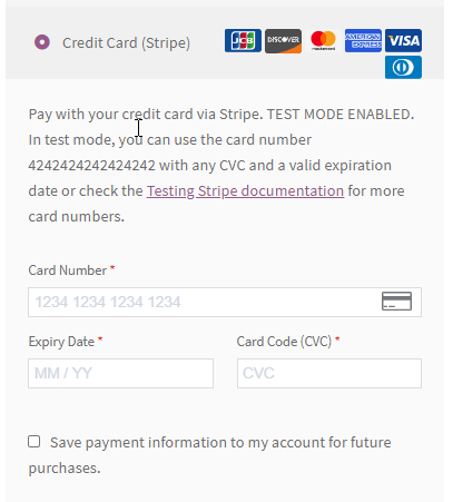 Stripe payment gateway