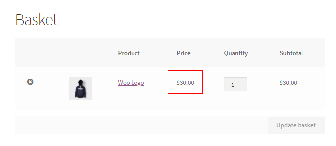 ELEX WooCommerce Name Your Price Plugin | Example of entering a price higher than minimum price