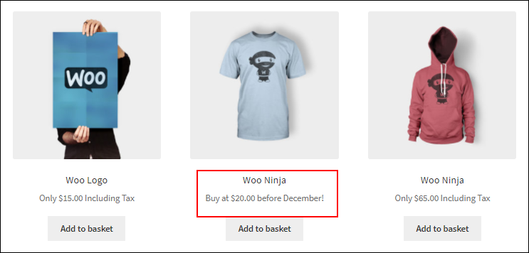 add text before and after the WooCommerce product price