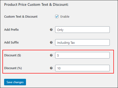 ELEX WooCommerce Product Price Custom Text & Discount Plugin | Percentage and fixed price discount