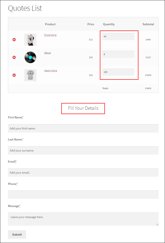YITH WooCommerce Request a Quote premium vs ELEX WooCommerce Request a Quote premium