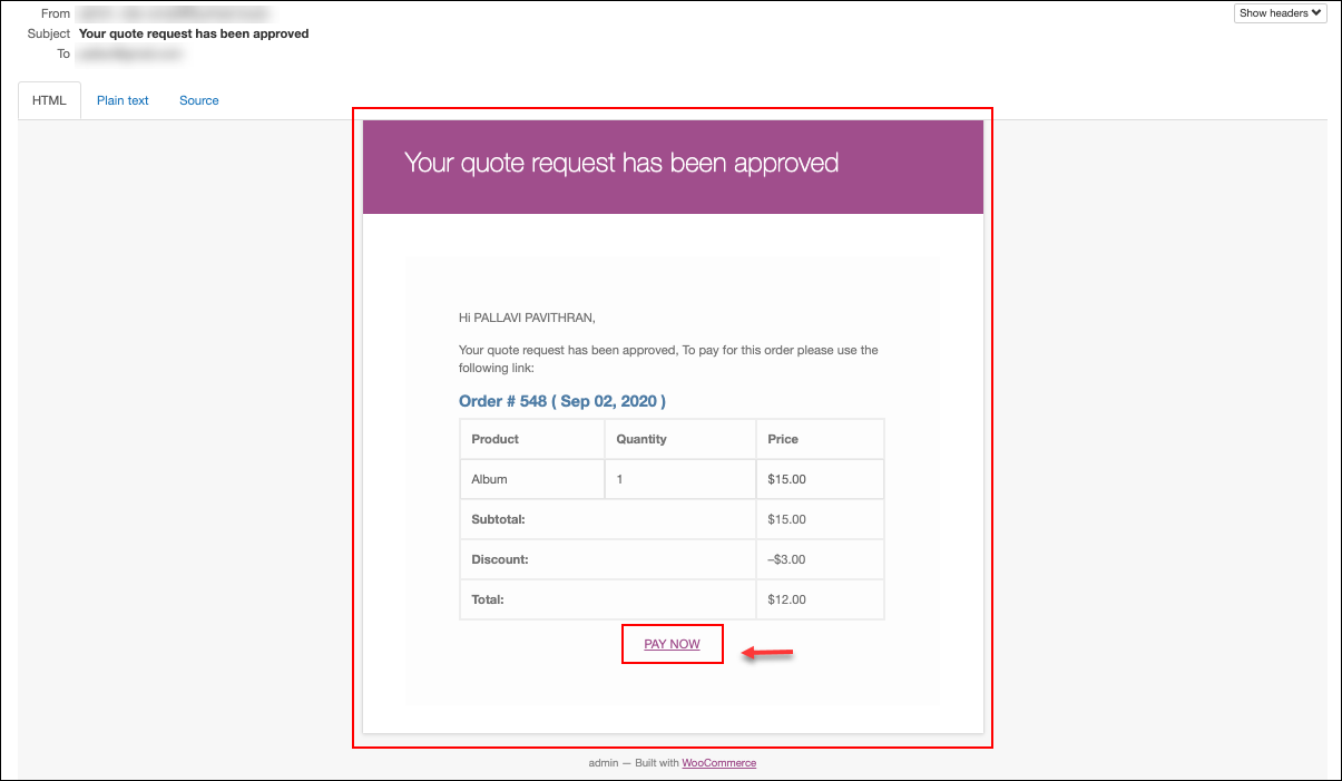 How to set up ELEX WooCommerce Request a Quote plugin? | Quote Request approved notification