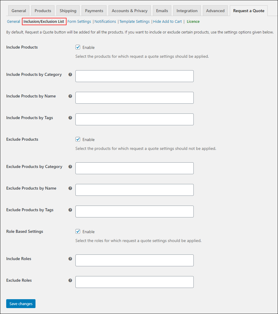 set up WooCommerce Request a Quote plugin