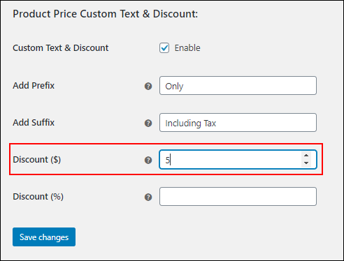 ELEX WooCommerce Product Price Custom Text & Discount Plugin | Setting fixed price discount