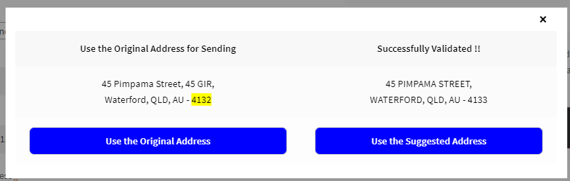 AddressFinder Address verification