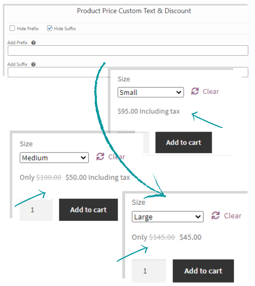 ELEX WooCommerce Product Price Custom Text (Before & After Text) and Discount |