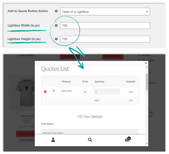 ELEX WooCommerce Request a Quote Plugin (Free) | Custom Lightbox for Placing Quick Orders