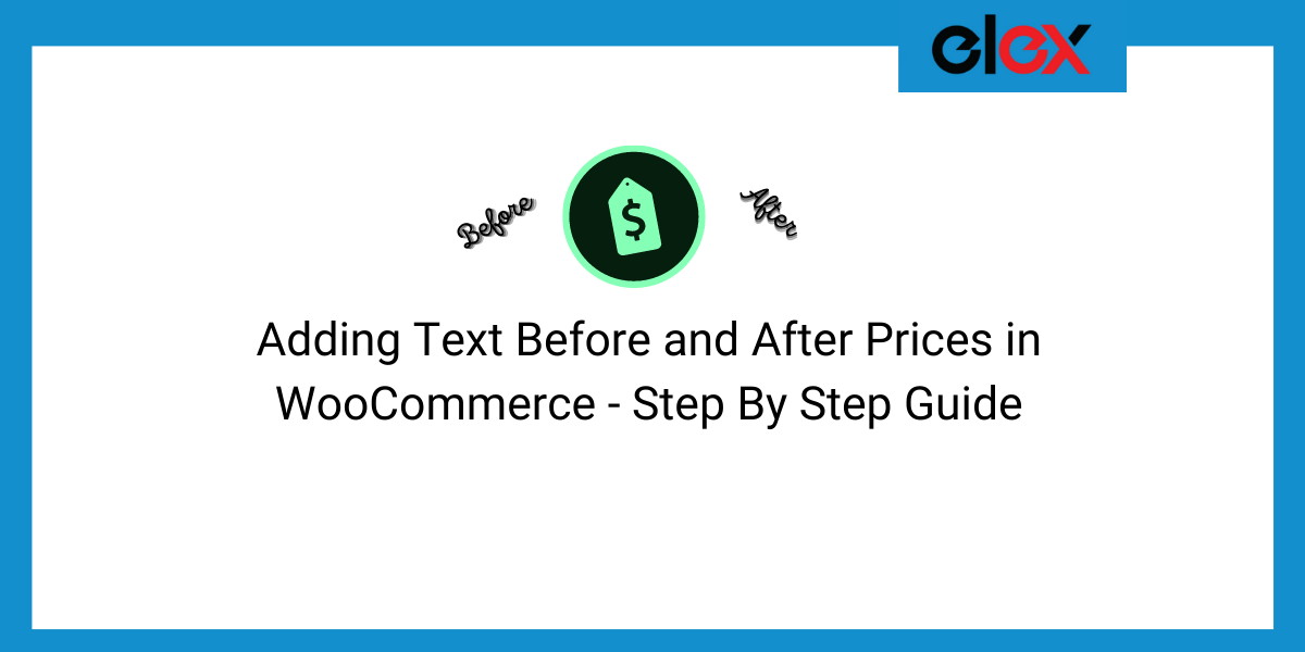 step by step guide for adding text before and after prices