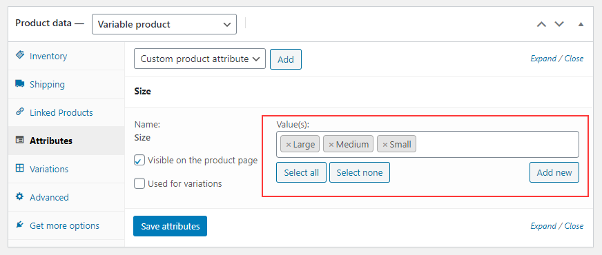 Setting Up WooCommerce Variable Pricing - For Beginners | Add attribute values
