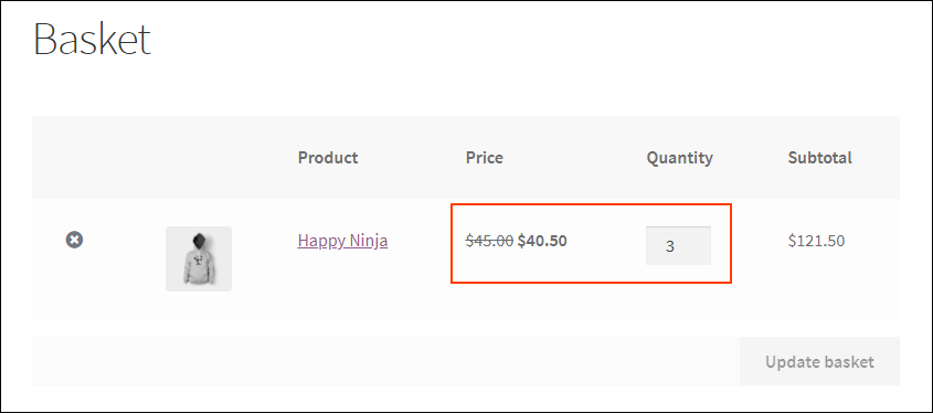 How to Easily Set Up WooCommerce Tiered Pricing? | tier 1 product rules on the cart page