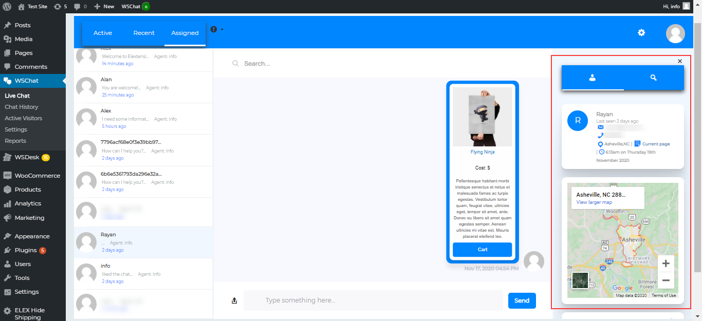 Programmable Chat: Embed Advanced Messaging into WordPress and WooCommerce Sites | Customer-details
