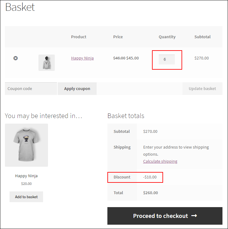 How to Set Up WooCommerce Table Based Pricing? | Flat discount on cart page