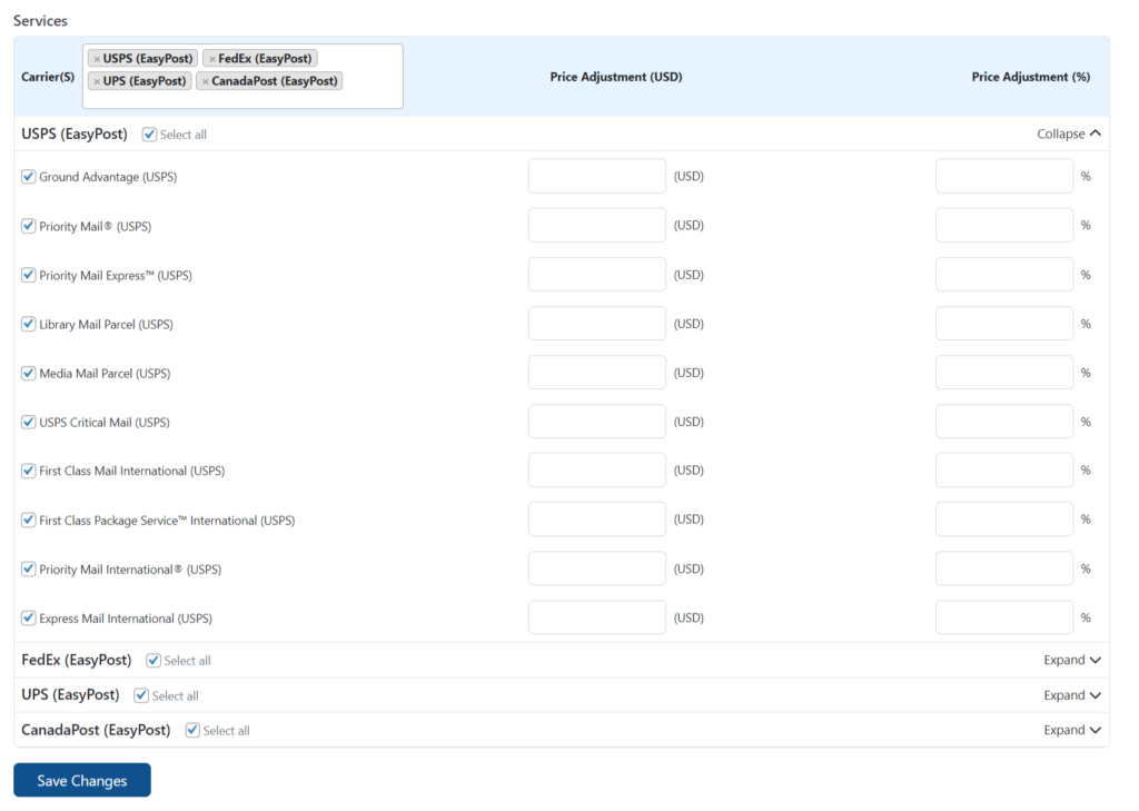 ELEX WooCommerce Shipping Calculator | Set Shipping Carriers & Services