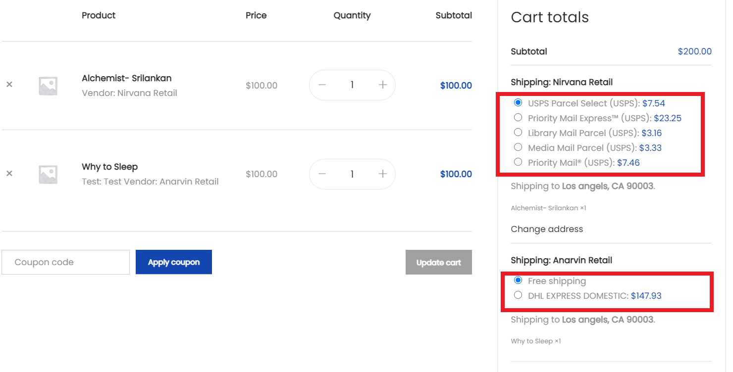 Hide Certain Shipping Methods to Specific Vendors | hidden shipping methods