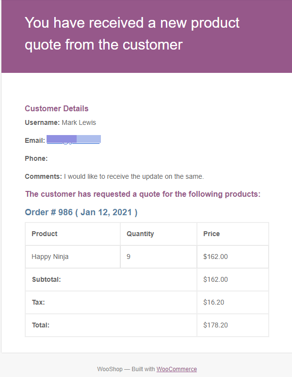 best free WooCommerce Request a Quote plugin
