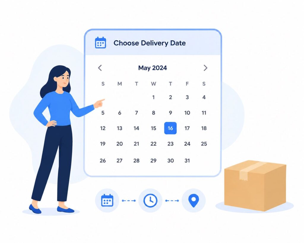 Allows Customers to Choose the Desired Delivery and Pickup Date