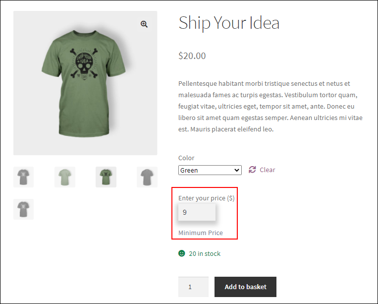 How to Add Custom Price Field in WooCommerce Single Product Page? | Green-Variation-minimum-price-settings