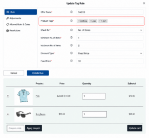 Tag-Based Discounts