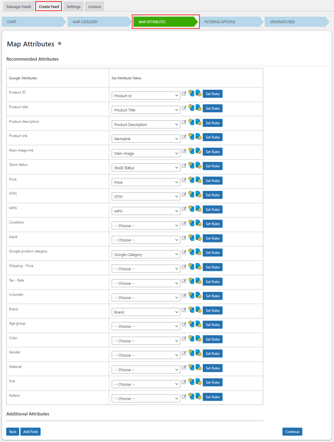 ELEX WooCommerce Catalog Feed for Facebook & Instagram | Map attributes with Google attributes
