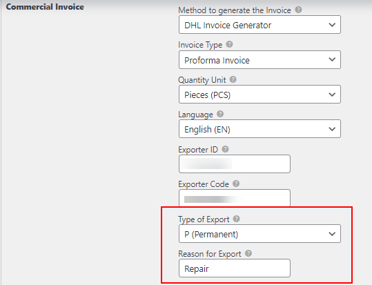 How Does the ELEX WooCommerce DHL Plugin Comply with EU Regulations? | type of export