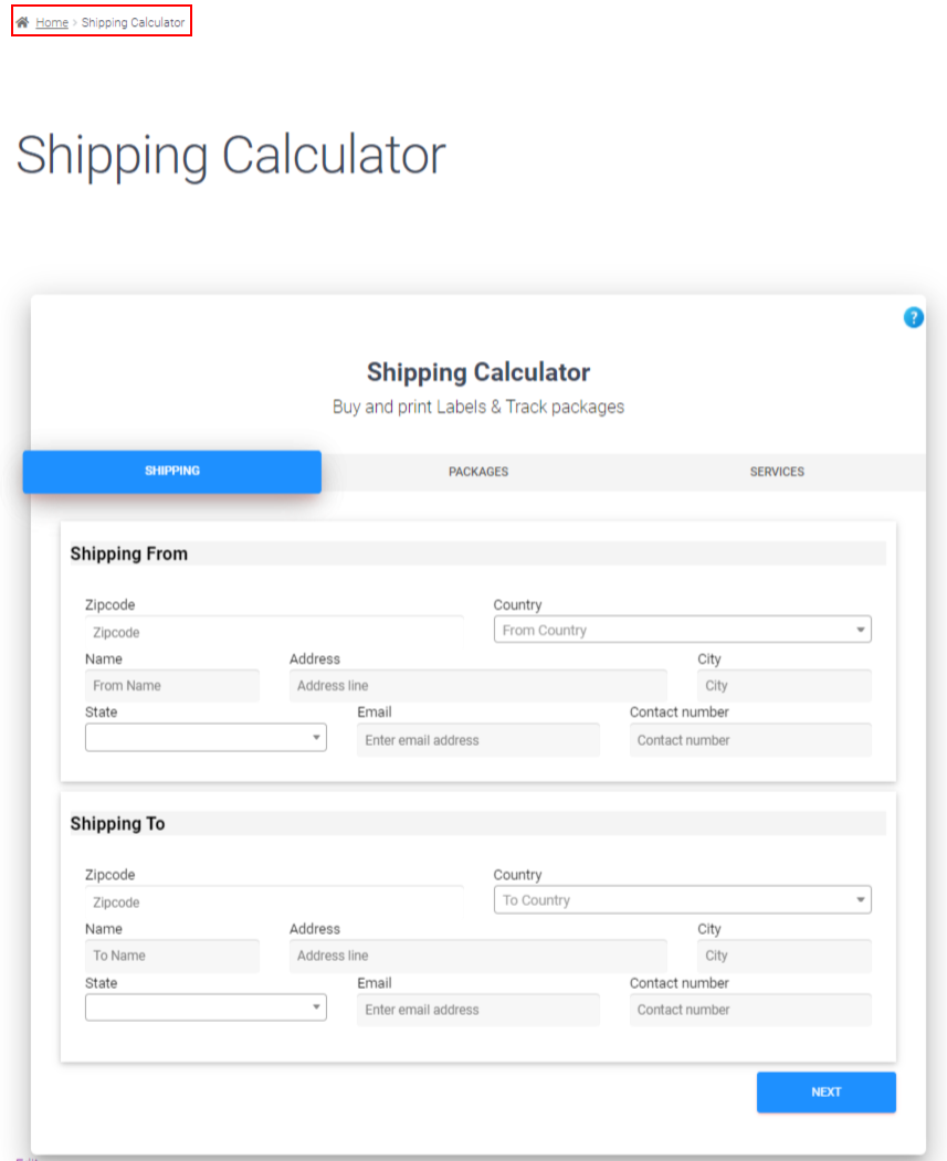 add a Shipping Calculator on WooCommerce checkout page | frontend