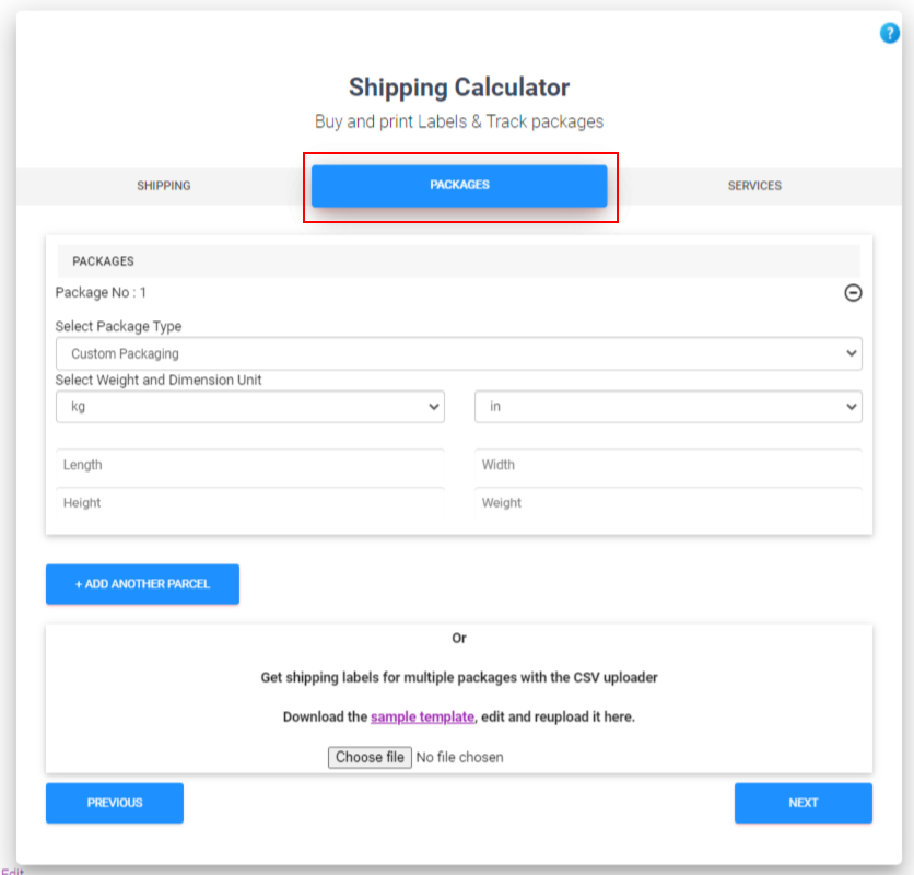Calculate Shipping Cost with the help of a WooCommerce Shipping Calculator | Packages