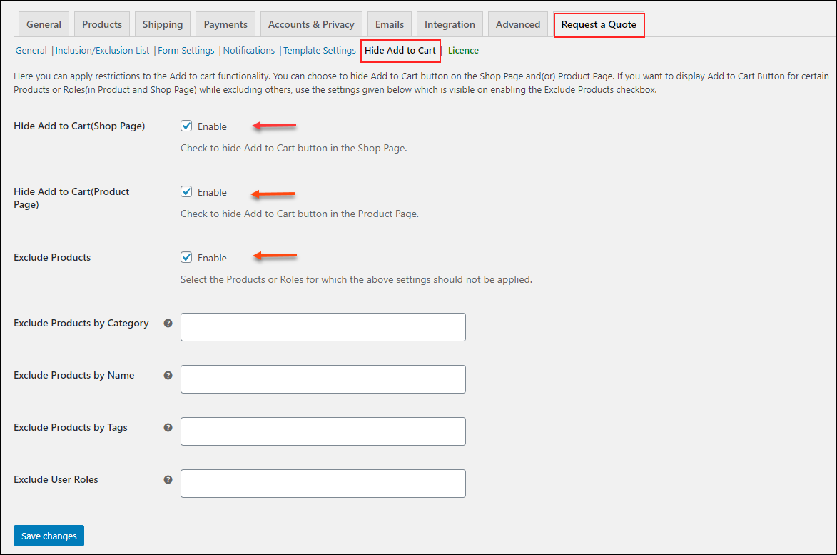 How to Customize Request a Quote Form on Your WordPress WooCommerce Site? | Request-a-Quote-Hide-add-to-cart (2)