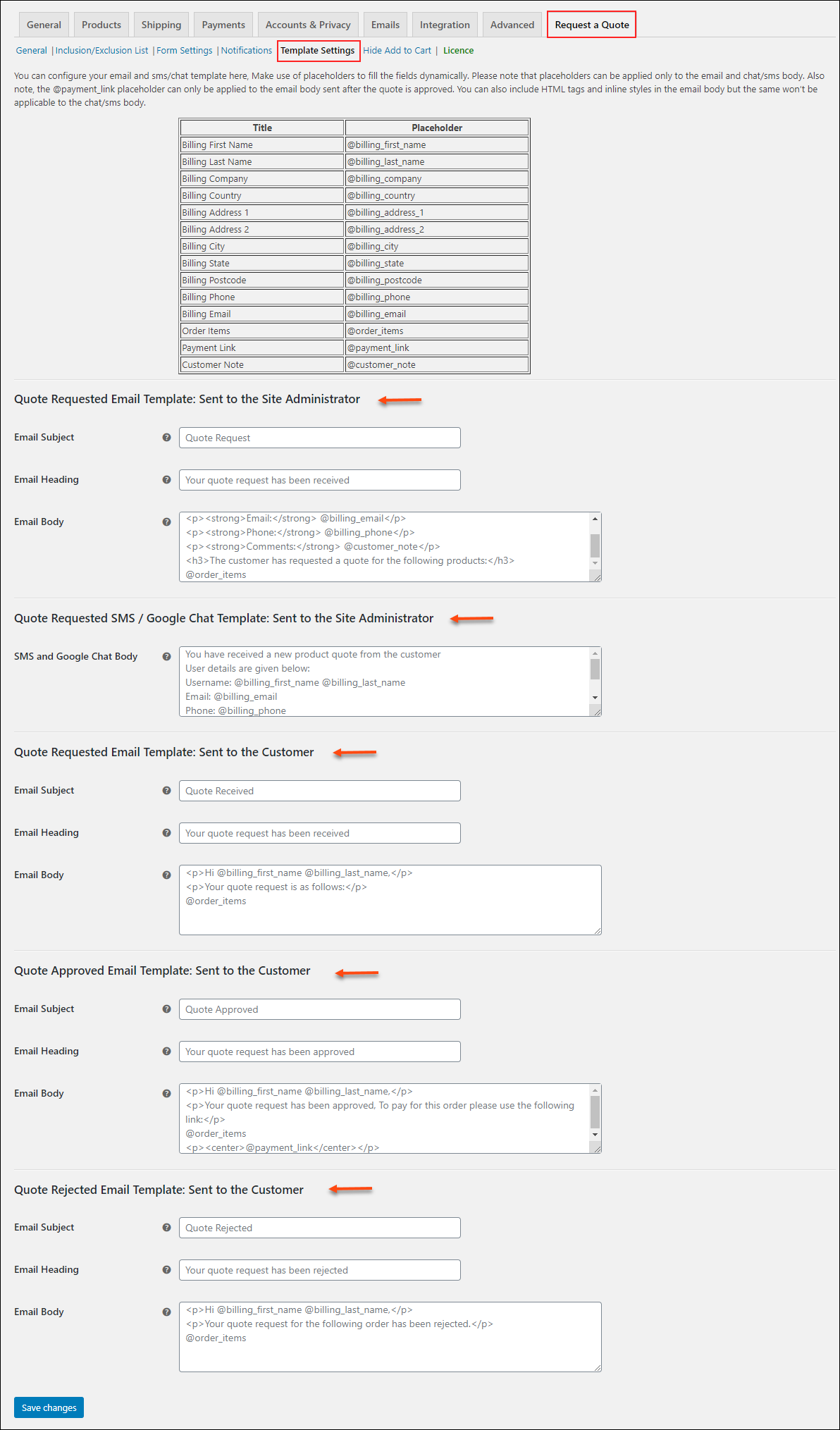 How to Customize Request a Quote Form on Your WordPress WooCommerce Site? | Template-settings