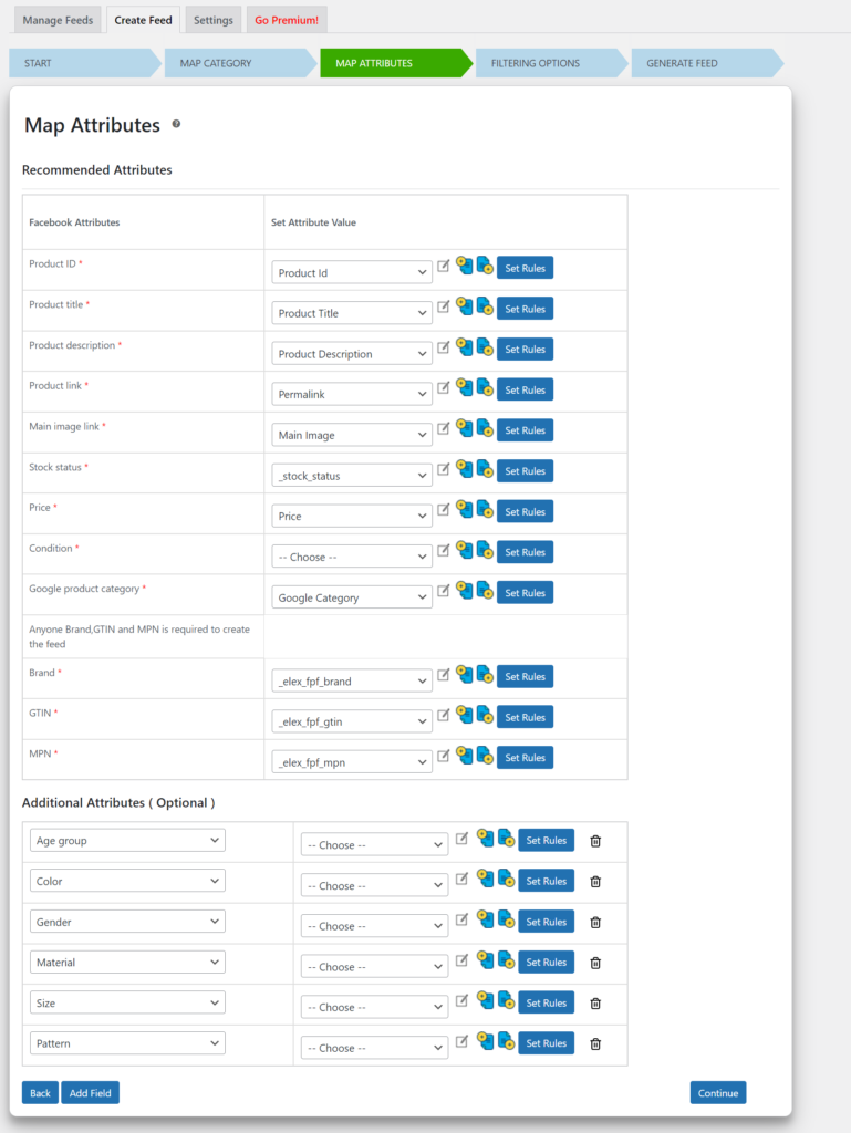 Map your Product Attributes Efficiently