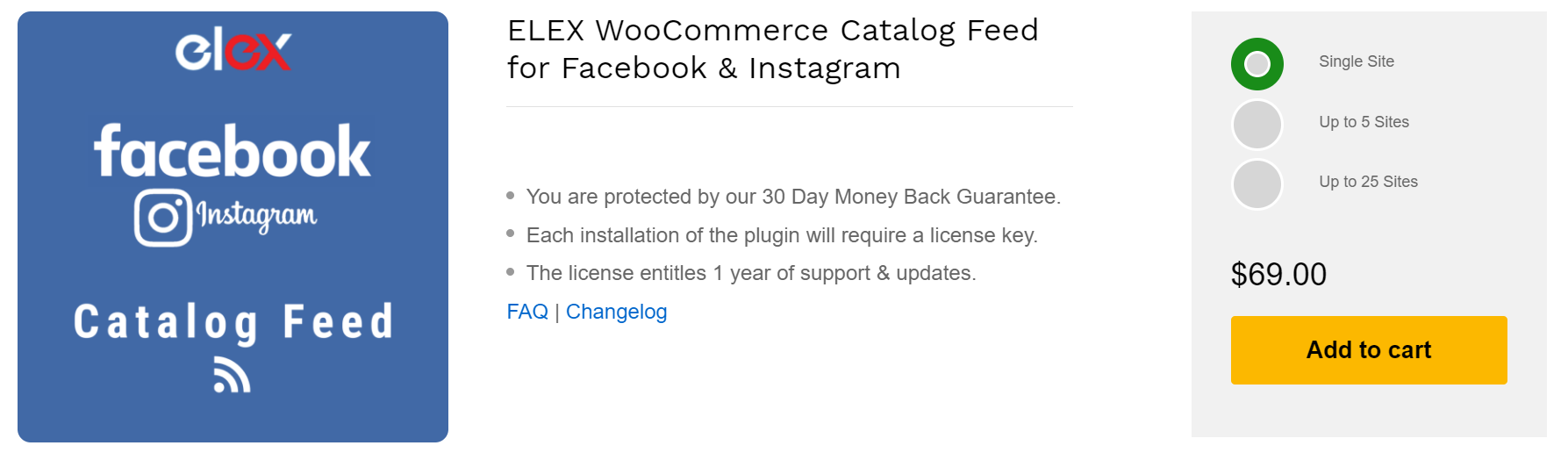 WooCommerce Facebook Shopping Feed Plugins | ELEX WooCommerce Catalog Feed for Facebook