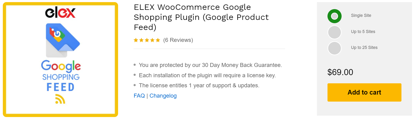 ELEX Google Shopping Plugin 