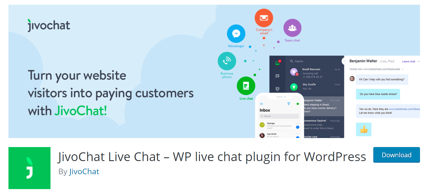 Best Free Live Chat Plugins for WordPress | JivoChat Live Chat