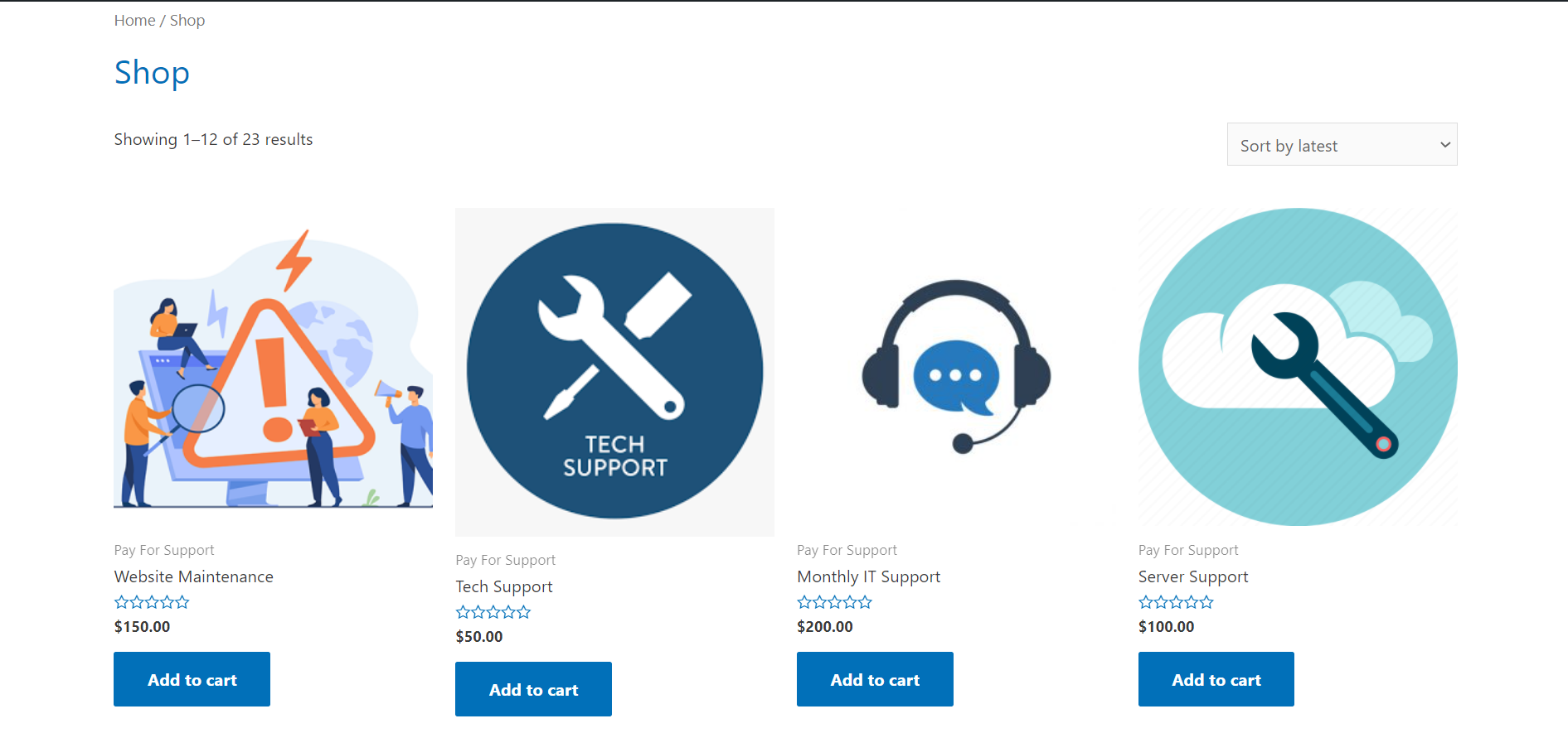 creating support products | charge for Customer Support
