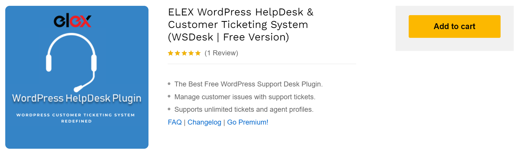 ELEX WordPress Helpdesk plugin