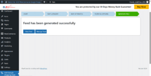 Feed generated successfully