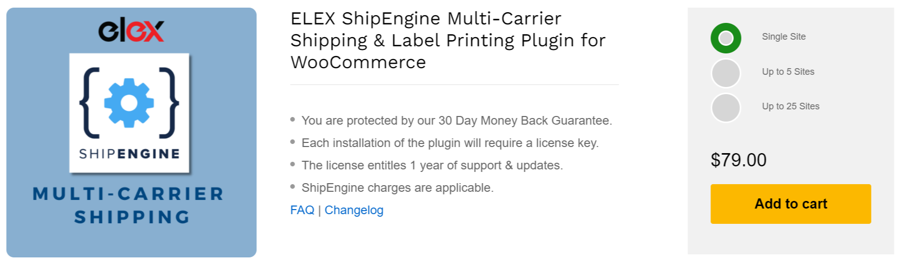 ELEX ShipEngine Multi-Carrier Shipping & Label Printing Plugin for WooCommerce