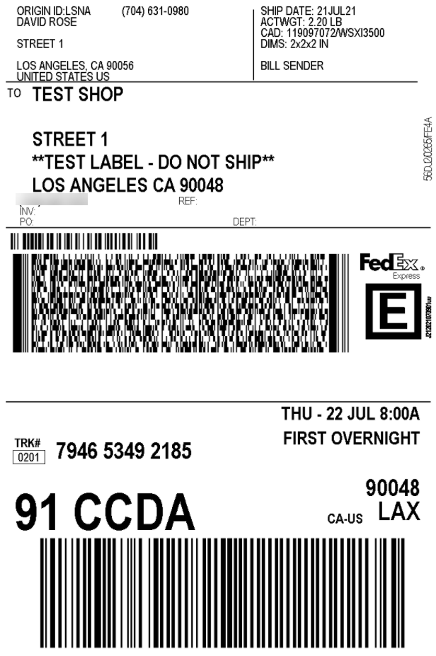 Print FedEx Shipping Label