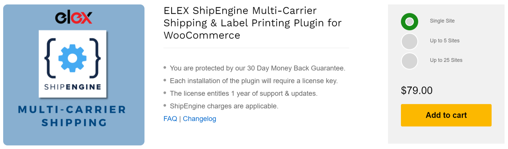 ELEX ShipEngine Multi-Carrier Shipping & Label Printing Plugin for WooCommerce